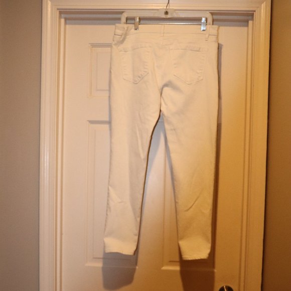 LOFT Women's Straight Leg Cream Jeans - Picture 5 of 6